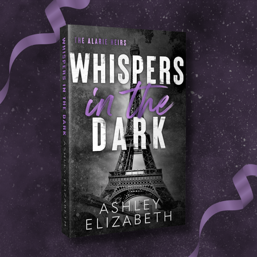 Whispers in the Dark Discontinued Cover. Paperback 5.5. x 8.5. Black and Purple.