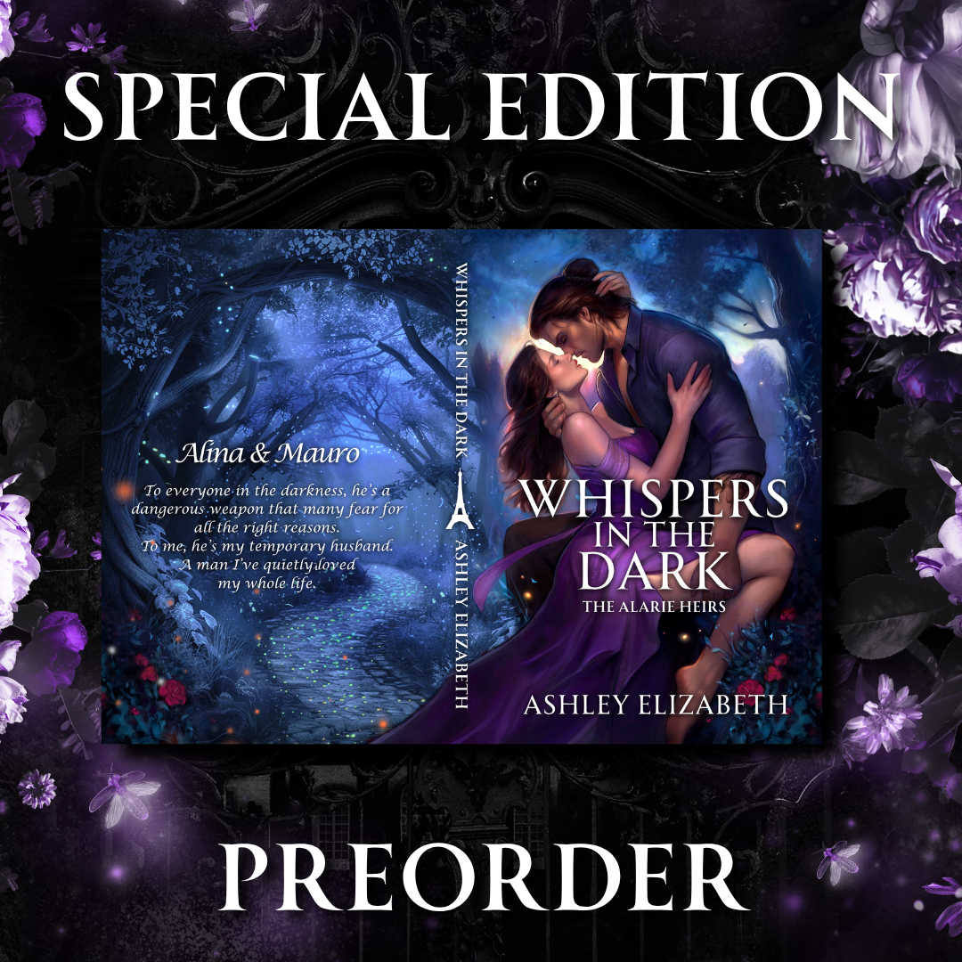 Special Edition cover of Whispers in the Dark. Paperback 5.5 x 8.5 featuring 3D Diamond Silver foiling and cover art by Bethany Gilbert